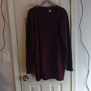 Long purple sweater